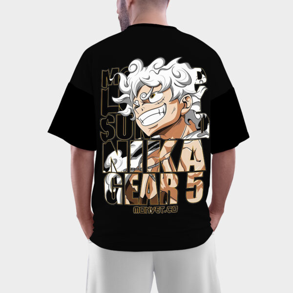 Nika Gear 5 Anime Design - Oversized Standard T Shirt - Image 2