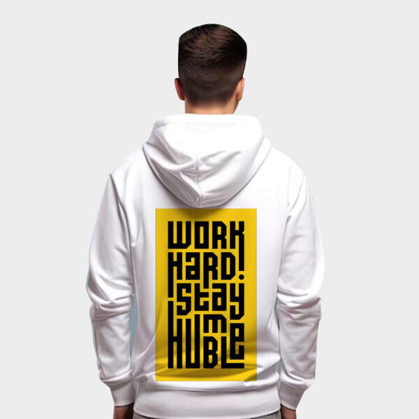 Work Hard Stay Humble Graphic Printed Hoodie