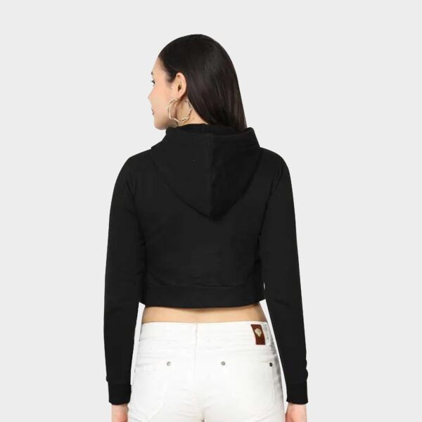 California Graphic Printed Crop Hoodies For Women's - Image 2