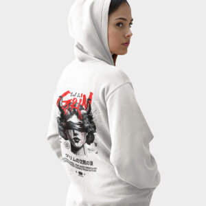 Lost In Grain Graphic Printed Hoodie 