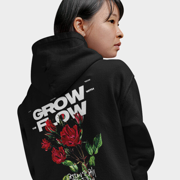 Grow Flow Graphic Printed Hoodie For Women's