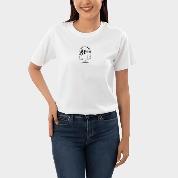 Life's Better With Music Graphic Printed Oversized T - Shirt - Image 2