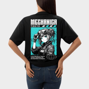 Meghana - Tokyo Anime Graphic Printed Oversized T-Shirt for Women's